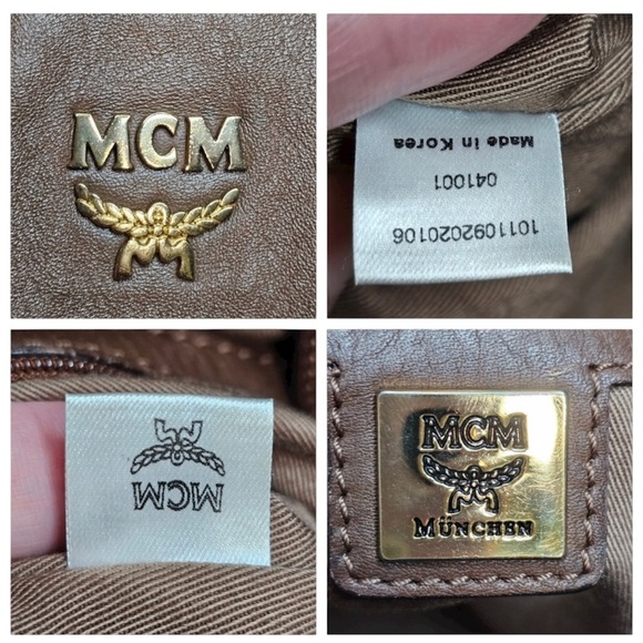 MCM Dark Brown Leather Shoulder Bag - Picture 7 of 7